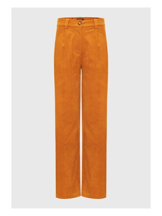 Femei Din material textil Pantaloni Galbenă