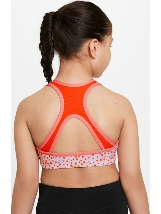 Nike Swoosh Παιδικό Μπουστάκι Dri-Fit Ροζ
