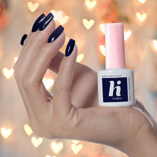 Hi Hybrid Halb-permanenter Nagellack Black Graphite 5ml 1Stück