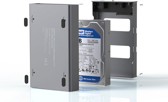 Digitus Θήκη για Σκληρό Δίσκο 3.5" SATA III με σύνδεση Serial / USB 3.0 σε Γκρι χρώμα