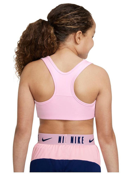 Nike Swoosh Kids' Bralette Dri-Fit Pink