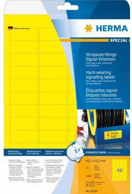 Herma Self-Adhesive Rectangular A4 Labels 45.7x21.2mm