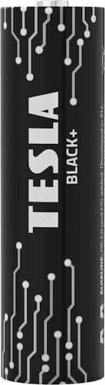Tesla Black+ Alkaline Batteries AA LR06 Pencil Foil 24 Pieces