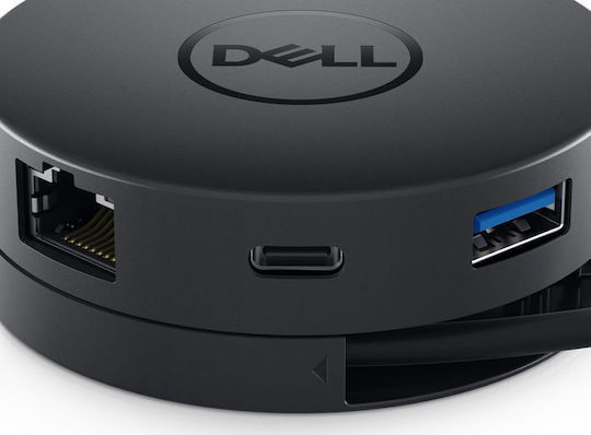 Dell DA300 USB-C / USB-A Docking Station με HDMI 4K PD Ethernet Μαύρο