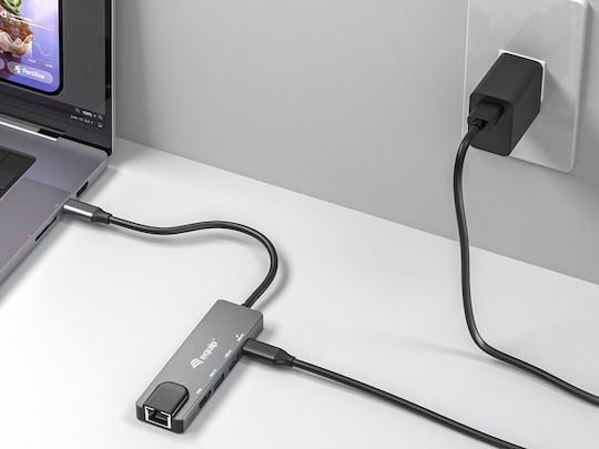 Equip USB-C Docking Station mit HDMI 4K PD Ethernet Gray (133489)