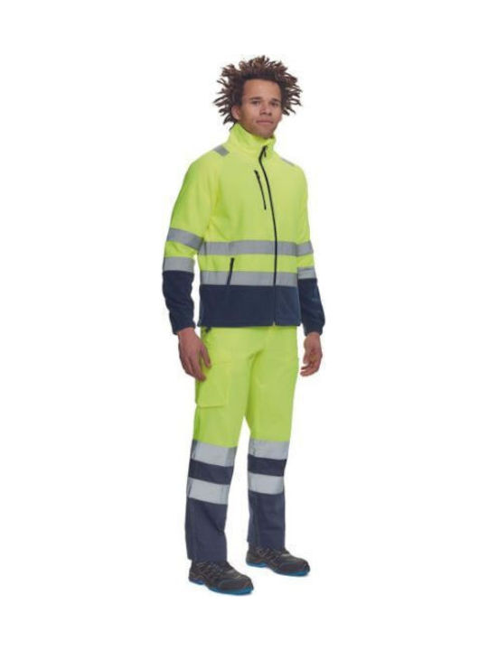 Cerva Ζακέτα Εργασίας Fleece Ανακλαστική Μπλε