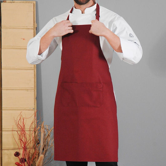 Tips Apron Full Body Burgundy