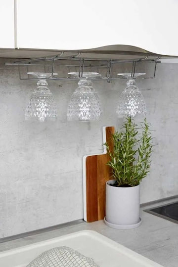 Wenko Metallic Mounted Glass Holder Rack