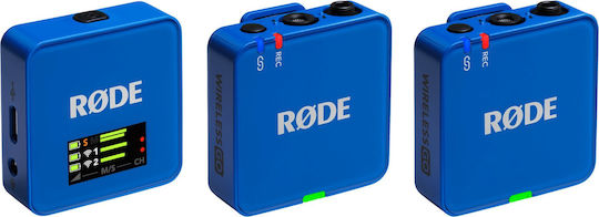 Rode Wireless GO 3RD GEN Set Wireless Microphone Clip On Journalistic in Blue Color