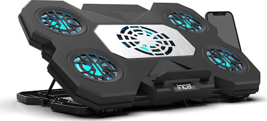 Inca INC-614GMS Cooling Pad για Laptop έως 17" με 4 Ανεμιστήρες και Φωτισμό