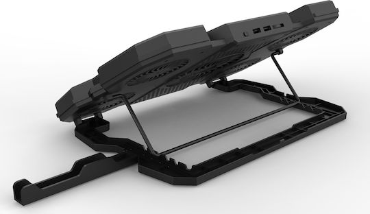 Inca INC-614GMS Cooling Pad για Laptop έως 17" με 4 Ανεμιστήρες και Φωτισμό