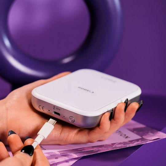 Canon Zoemini 2 Bundle Zink Εκτυπωτής για Φωτογραφίες με Bluetooth White