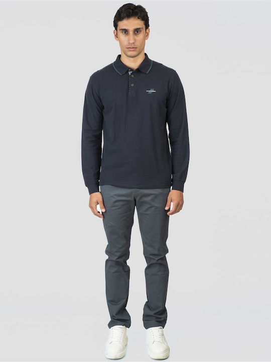 Ανδρικό Παντελόνι Chino Regular Fit Μπλε