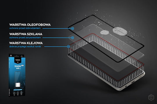 MyScreenPROTECTOR 5D Пълно лепило Закалено стъкло Черен (Huawei Nova 12i)