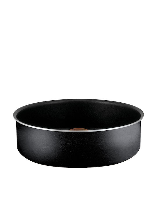 Tefal Ιngenio Σετ Κατσαρόλες από Αλουμίνιο Black 20 & 24cm με Αντικολλητική Επίστρωση 3τμχ