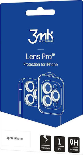 3MK Lens Protection Pro Camera Protection Tempered Glass Silver for the iPhone 16 Pro / 16 Pro Max