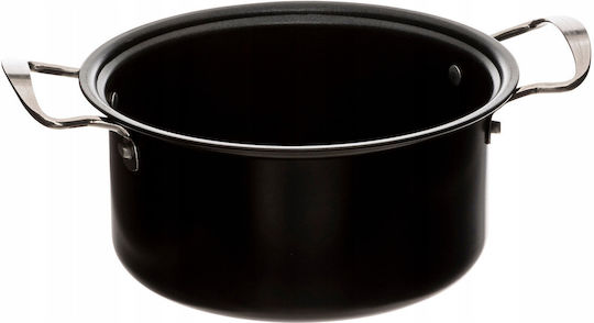 Secret de Gourmet Stainless Steel Fondue Pot with Tea Light Black 19x17x19cm