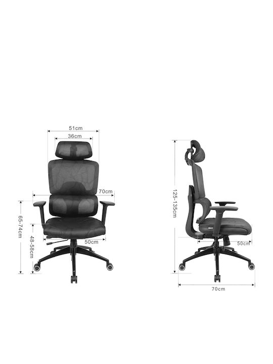 Sandberg ErgoFusion Gaming Chair Pro with Adjustable Arms Black