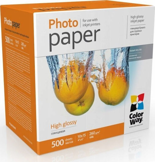 Photo Paper Pg2605004r White 260 G/m² 10 x 15 cm Glossy