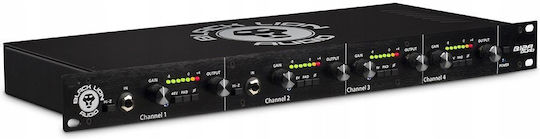 Black Lion Audio B12A Quad Microphone Preamplifier 4 Channels with Phantom Power and 4 XLR Inputs