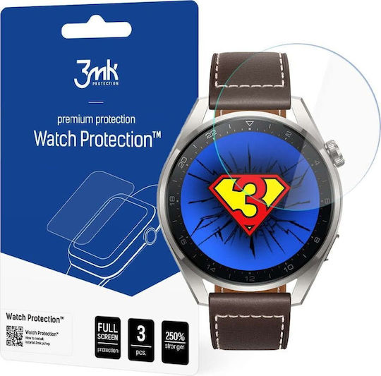 3MK Premium Flexible Tempered Glass for the Huawei Watch 3 Pro 3pcs