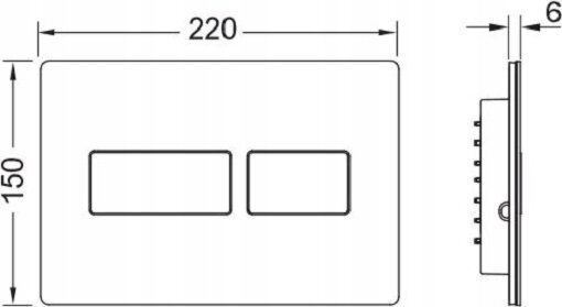 Tece Flush Plate Dual Flush