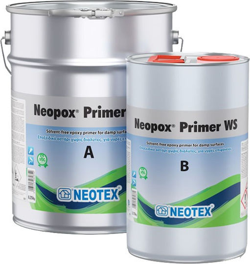 Neotex Neopox Primer WS Α + Β Грунд Подходящ за Строителни материали 10кг