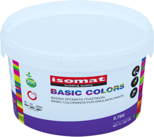 Isomat Basic Colors Plastic Paint for Interior Use Black 200ml