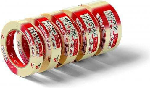 Packing Tape Red Core Masking Schuller Eh Clear Yellow 30mm 50m