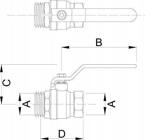 Water Ball Valve Titanium 3/4" Handle N W Zkwd-pp-20-nw Zkw-20-wn-r-h-titanium