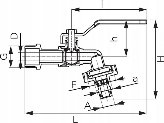 Ferro Βάνα / Διακόπτης 3/4"