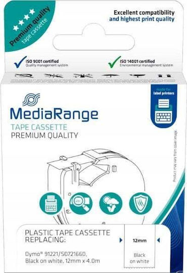 MediaRange Label Maker Tape 4m x 12mm White