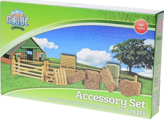 Farm Accessory Set 19 Pieces Fences Hay Straw