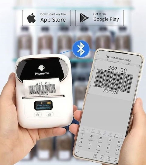 Phomemo Εκτυπωτής Ετικετών Bluetooth