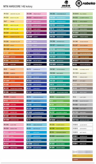 Montana Colors Spray Paint Hardcore Acrylic with Shiny Effect Light Yellow RV-1021 400ml