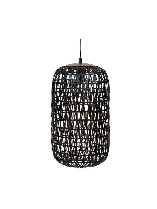 Fylliana Fl31806 Pendant Light Black with Crystals for Socket E27 25x46cm