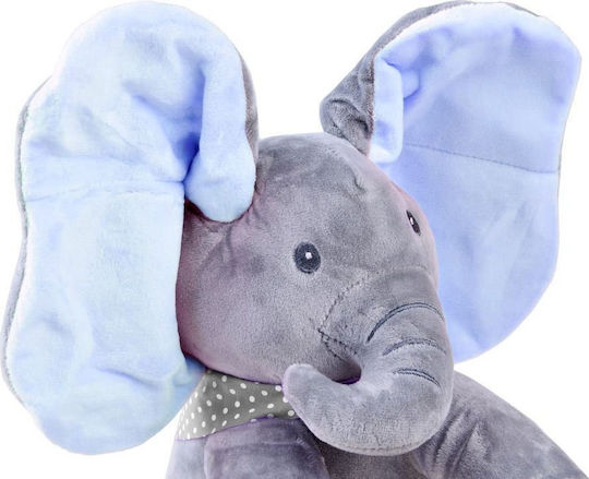 Interactive Plush Elephant Mascot Elephant Covers Its Eyes Sings Za3112