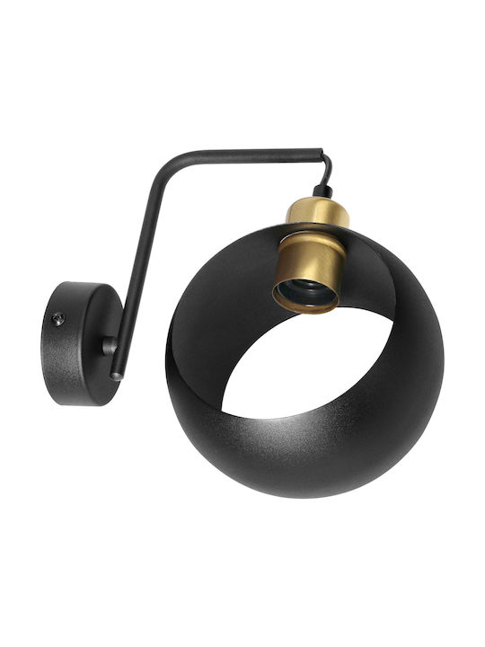 Adviti Modern Lumină de Perete cu Soclu E27 Negru