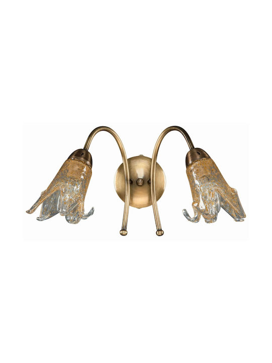 ArkoLight Clasic Lumină de Perete cu Soclu E14 Argintiu 40x25x40cm