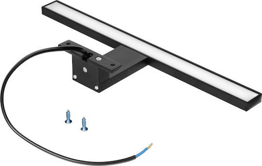Adviti Leuchte Badezimmer mit Integrierter LED und Neutralweißes Licht Schwarz 30x30cm
