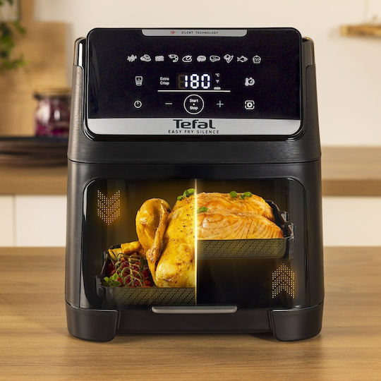 Tefal Easy Fry Silence Air Fryer 7lt Μαύρο