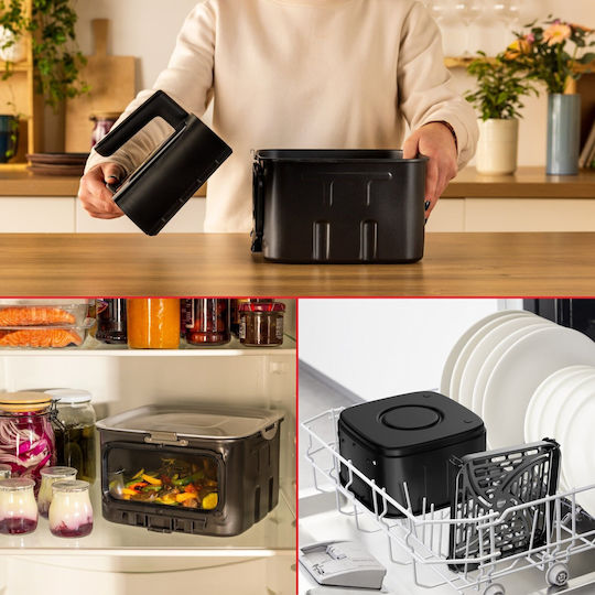 Tefal Easy Fry Silence Air Fryer 7lt Μαύρο