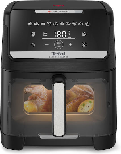 Tefal Easy Fry Silence Air Fryer 7lt Μαύρο