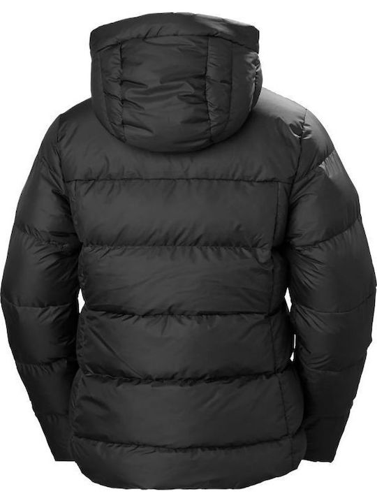 Active Kurz Damen Puffer Jacke für Winter Schwarz