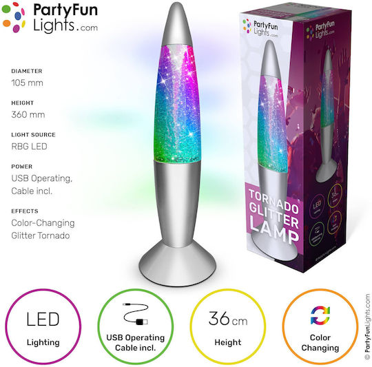 Party Fun Lights Dekorative Tischlampe Tornado Lampe Party Fun Lights Dekorative Tischlampe Tornado Lampe