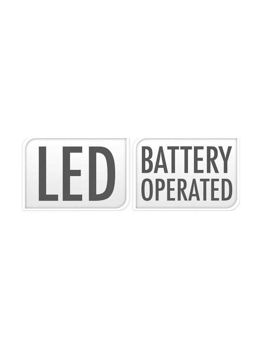 Home&Styling Collection Διακοσμητικό Φωτιστικό LED Θερμό Λευκό Φαναράκι 18εκ.