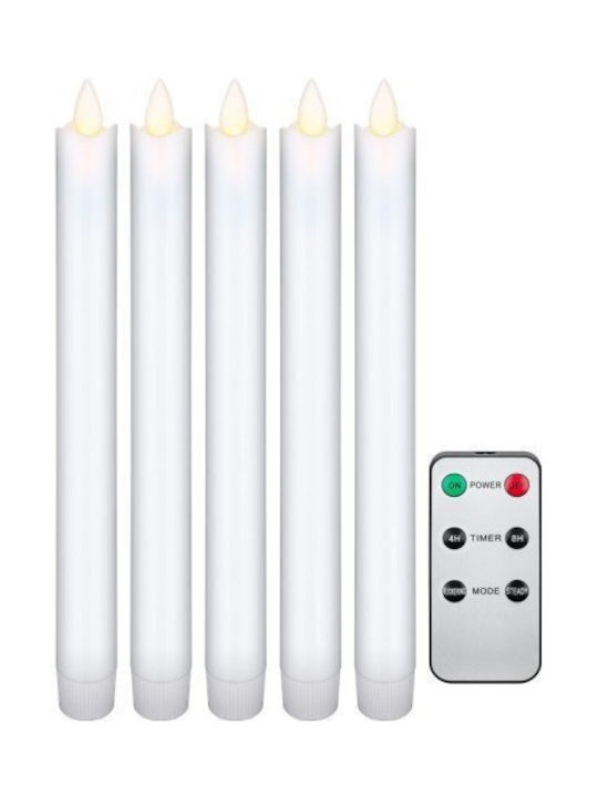 Goobay Decorative Lamp Wax Polish White 10pcs