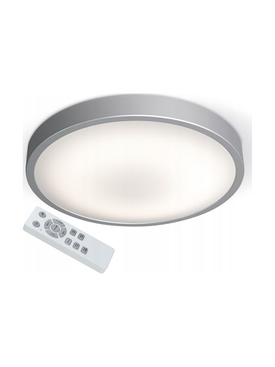 Ledvance Orbis Deckenleuchte 31cm Silber mit Integrierter LED und Fernbedienung