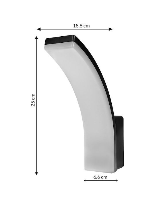 Maclean Energy Iluminat Exterior Montat Pe Perete Spotlight Led IP65 20W Cu Lumină Alb Natural