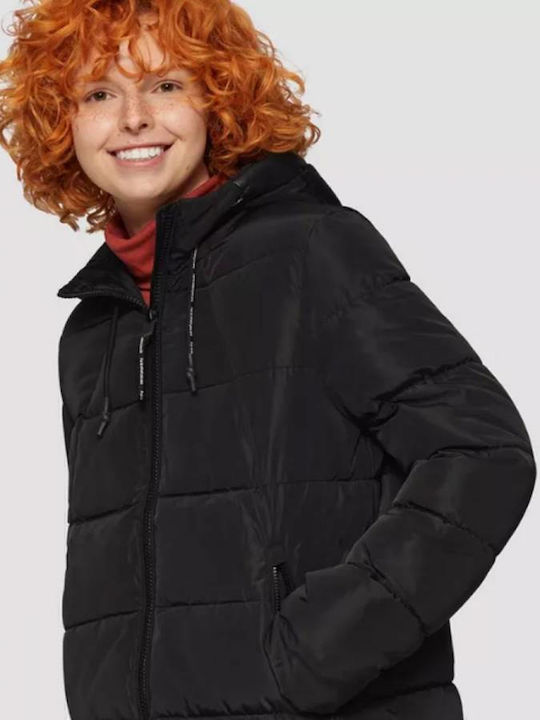 Lungă Jachetă de femei Puffer Black